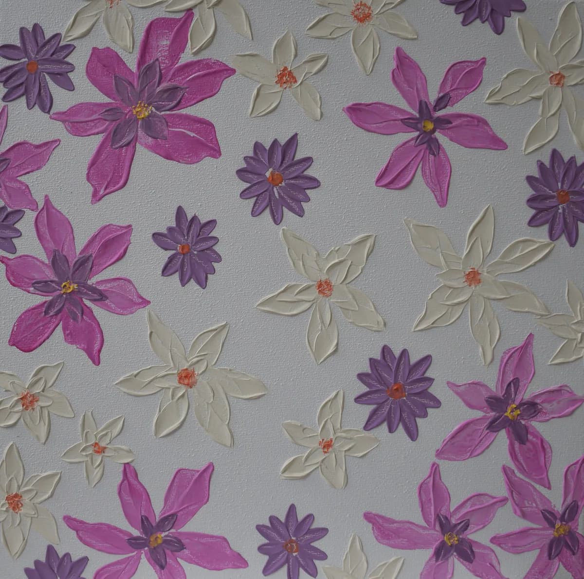 Flower Scent painting detail with soft chromatic layers