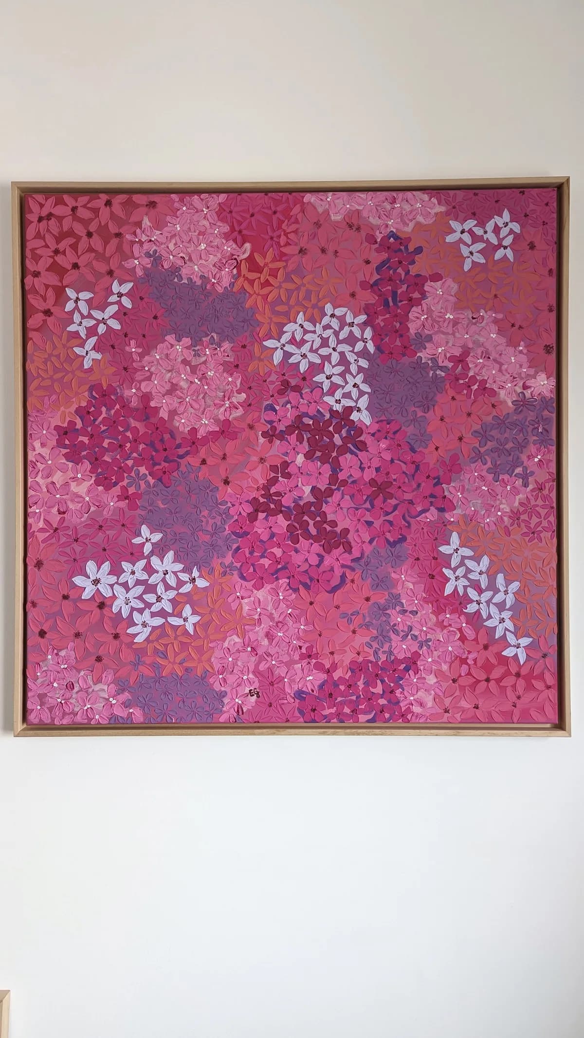 Harmony In Pink original painting series with rose, blush, and quiet warmth.